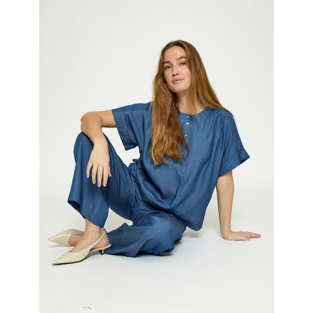 Minus MSMirja Mid Waist Pant Pant 9610P MID BLUE