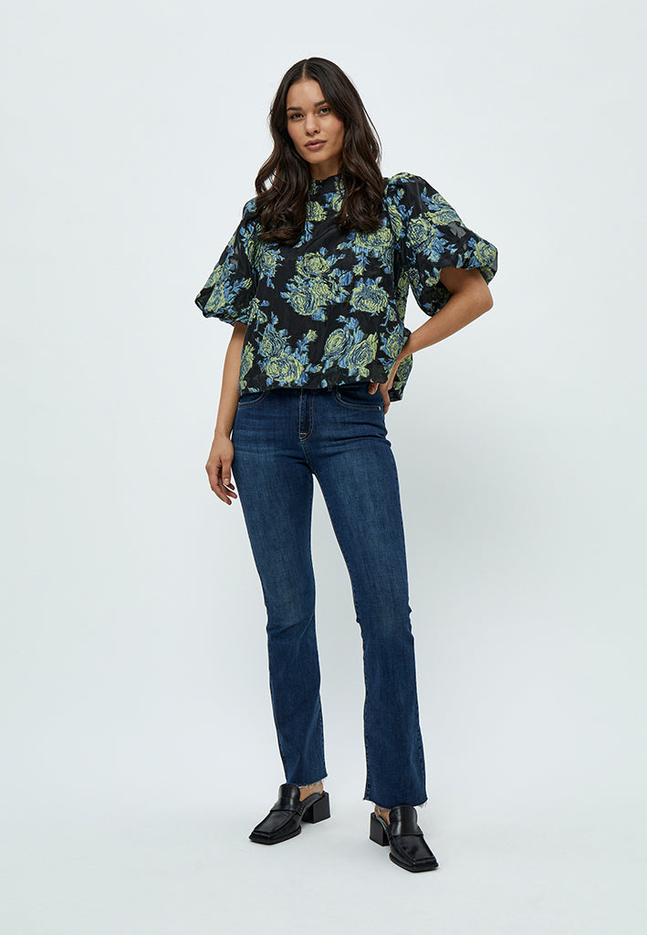 Minus MSMistia Blouse Blouse 1202P Ocean Blue Print