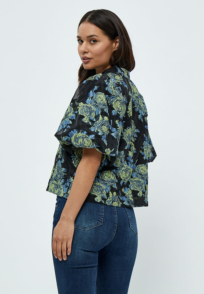Minus MSMistia Blouse Blouse 1202P Ocean Blue Print