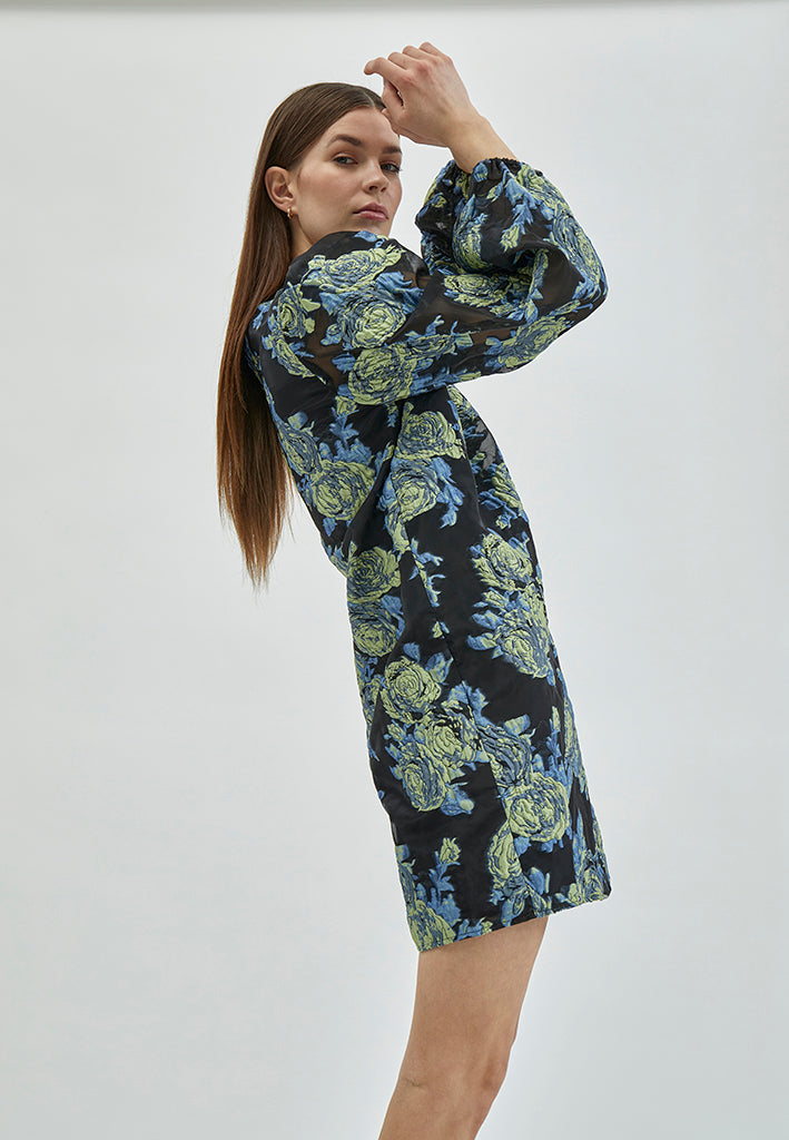 Minus MSMistia Dress Dress 1202P Ocean Blue Print