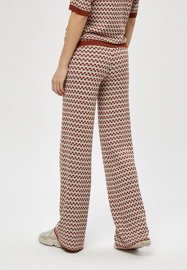 Minus MSMorrigan Knit Pants Pant 393C Desert Sand Checked
