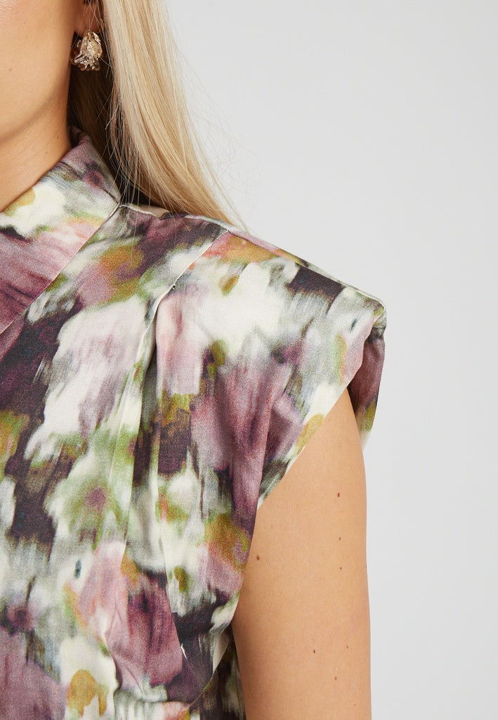 Minus MSNadia Shirt Top 4009P Andorra Red Print