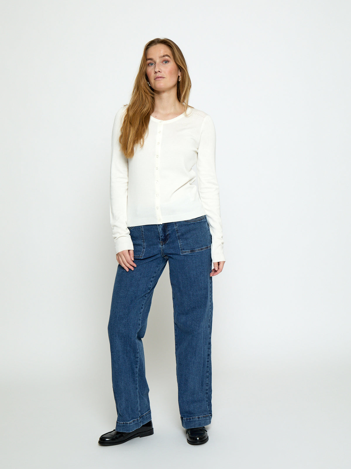 Minus MSNew Laura Cardigan Cardigans 220 Broken White