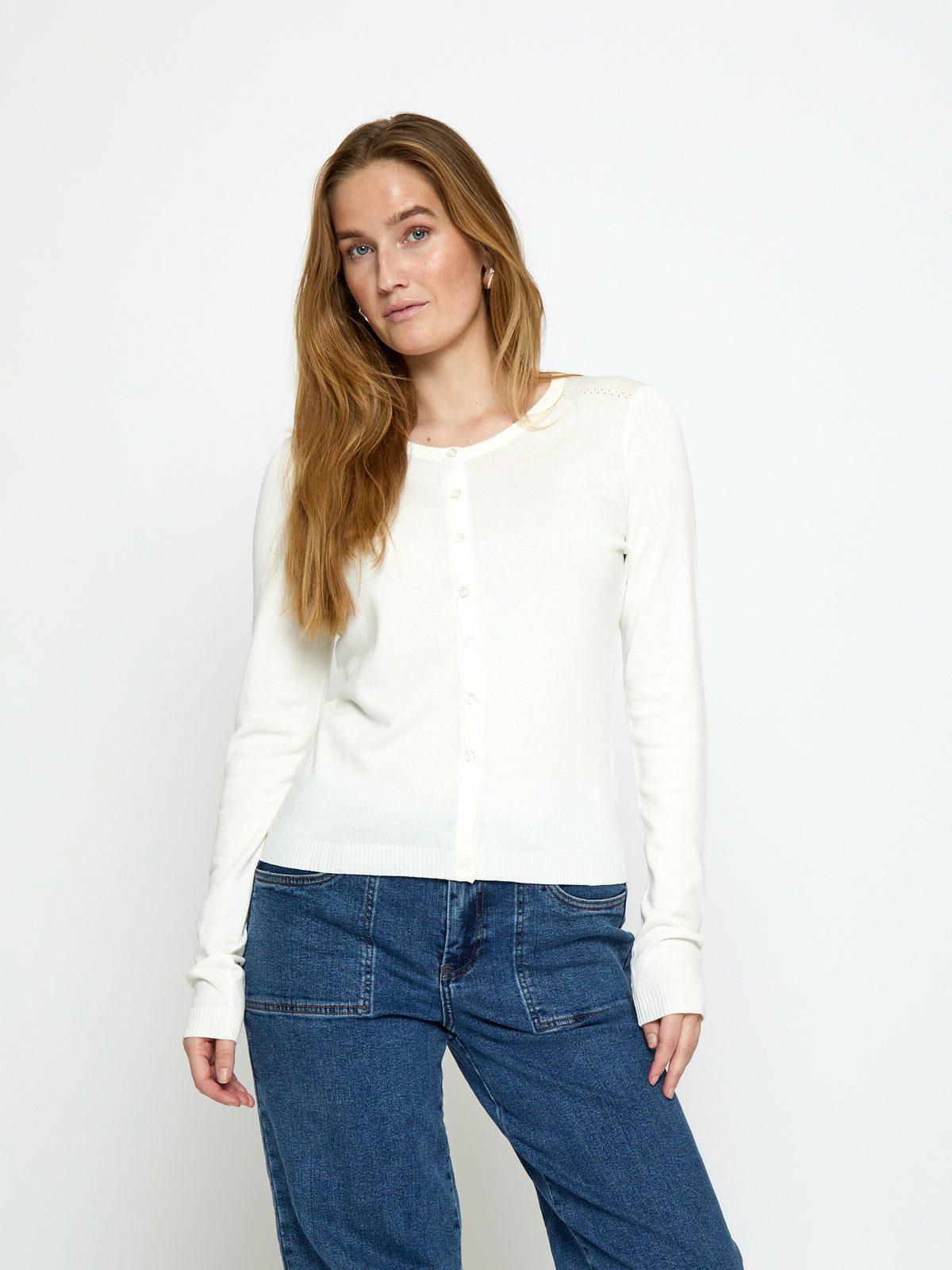 Minus MSNew Laura Cardigan Cardigans 220 Broken White