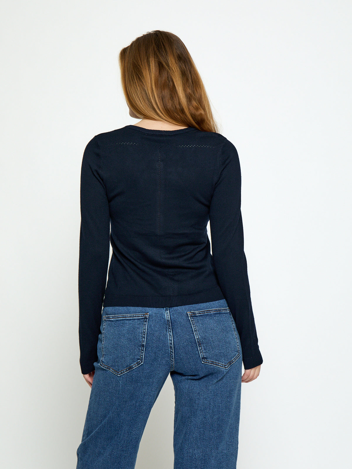 Minus MSNew Laura Cardigan Cardigans 542 Black Iris Solid