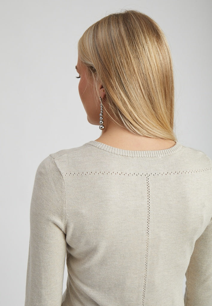 Minus MSNew Laura Cardigan Cardigans 9015M Sand Gray Melange