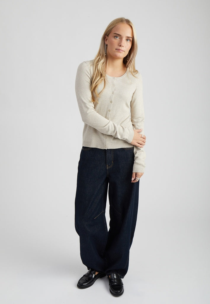 Minus MSNew Laura Cardigan Cardigans 9015M Sand Gray Melange