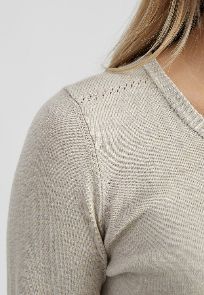 Minus MSNew Laura Cardigan Cardigans 9015M Sand Gray Melange