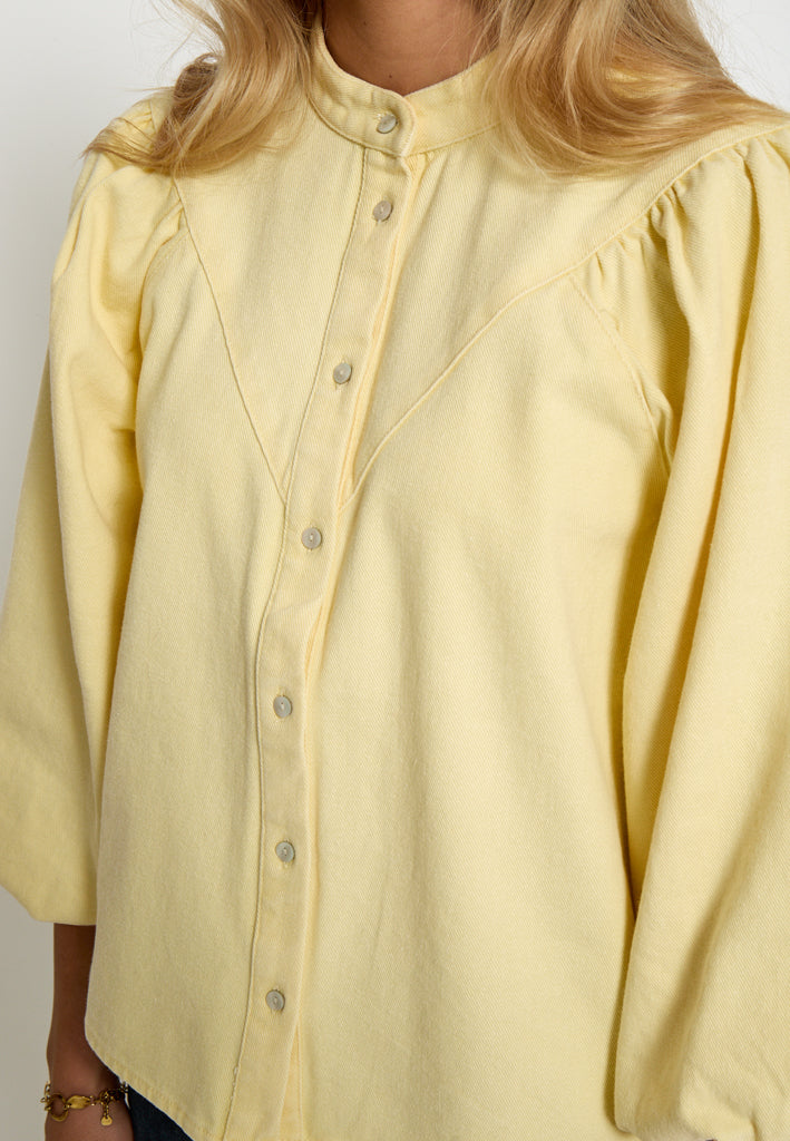 Minus MSNew Solene Denim Shirt Shirt 1004 Soft Yellow