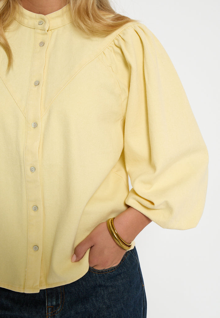 Minus MSNew Solene Denim Shirt Shirt 1004 Soft Yellow