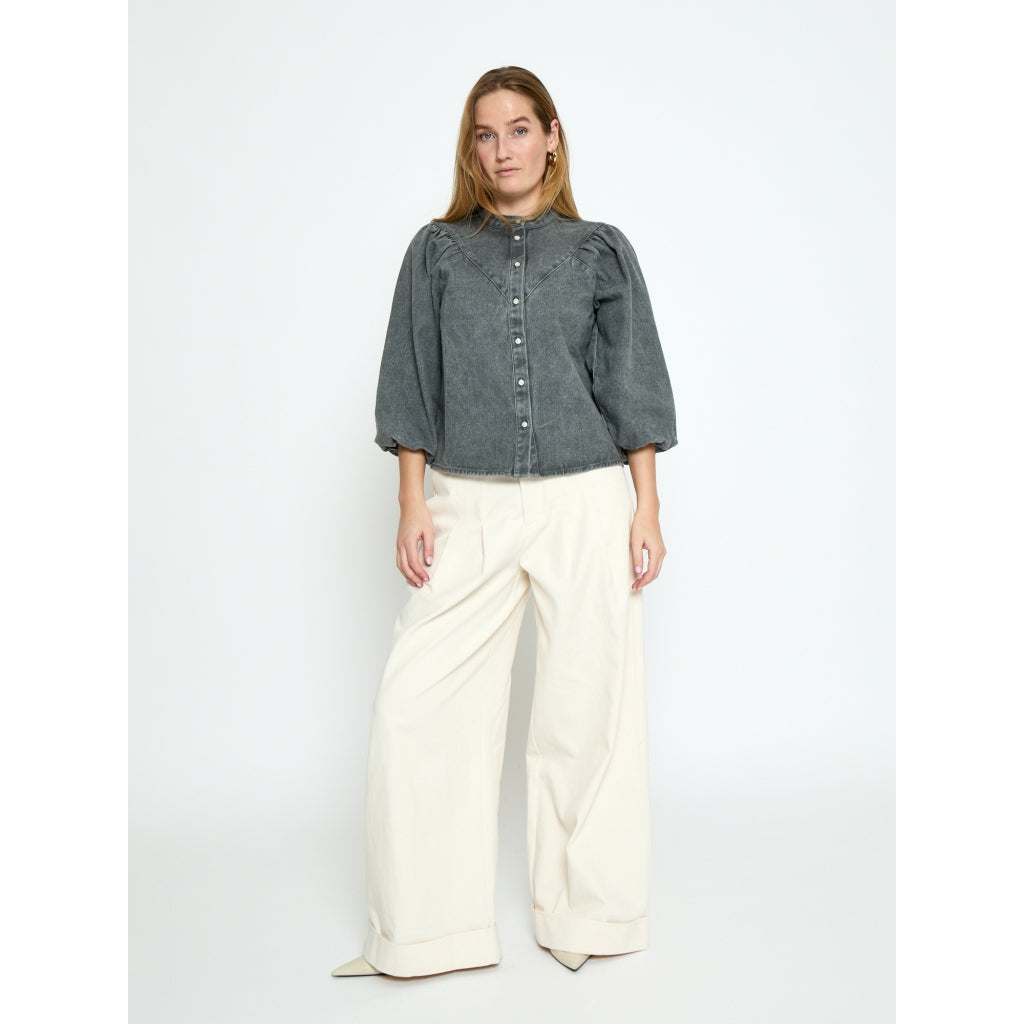 Minus MSNew Solene Denim Shirt Shirt 2325 LIGHT GREY