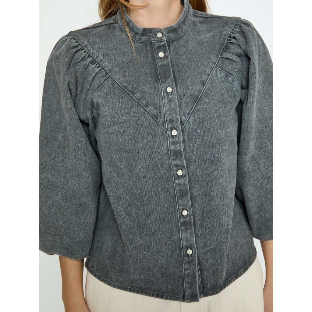 Minus MSNew Solene Denim Shirt Shirt 2325 LIGHT GREY