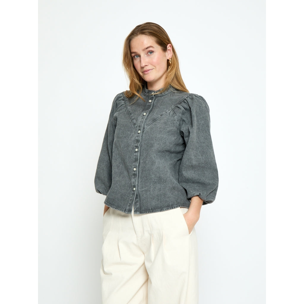 Minus MSNew Solene Denim Shirt Shirt 2325 LIGHT GREY