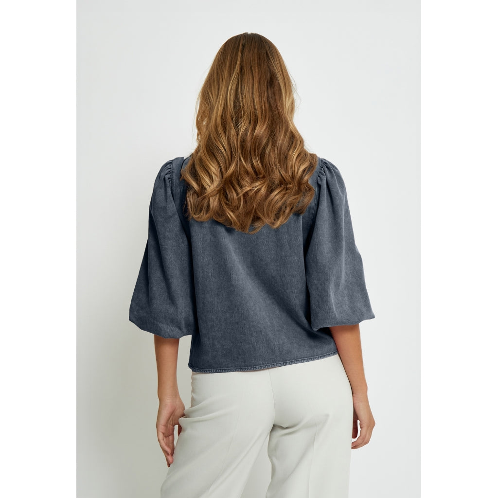 Minus MSNew Solene Denim Shirt Shirt 2994 Sky Captain