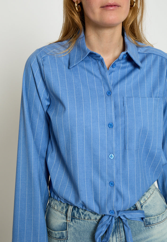 Minus MSOdelia Shirt Shirt 2284S Skyway Blue Stripe