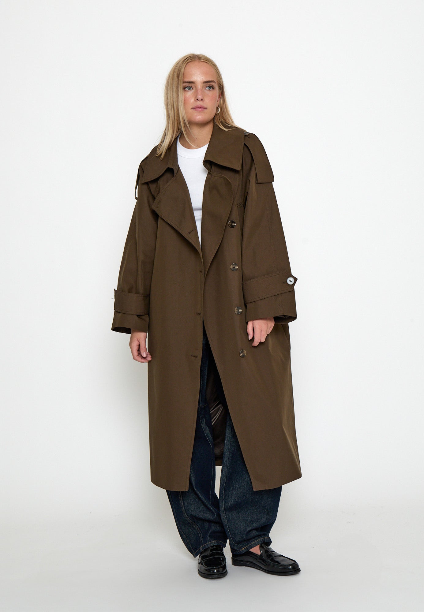 Minus MSPalina Coat Coat 5661 SLATE BROWN
