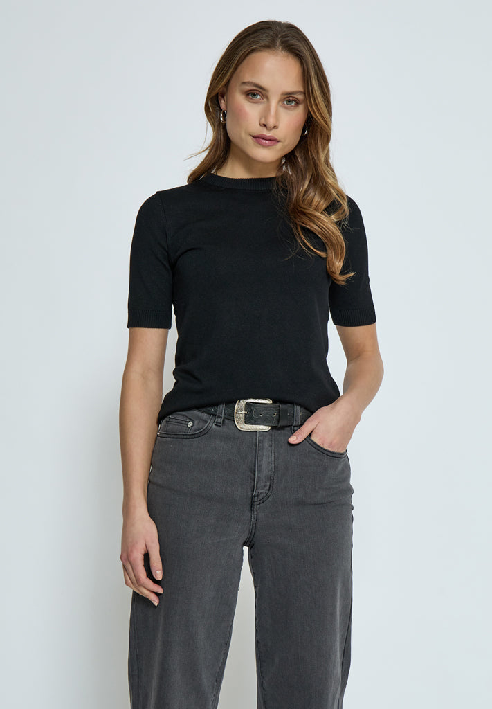 Minus MSPamela Knit T-Shirt T-Shirt 100 Black