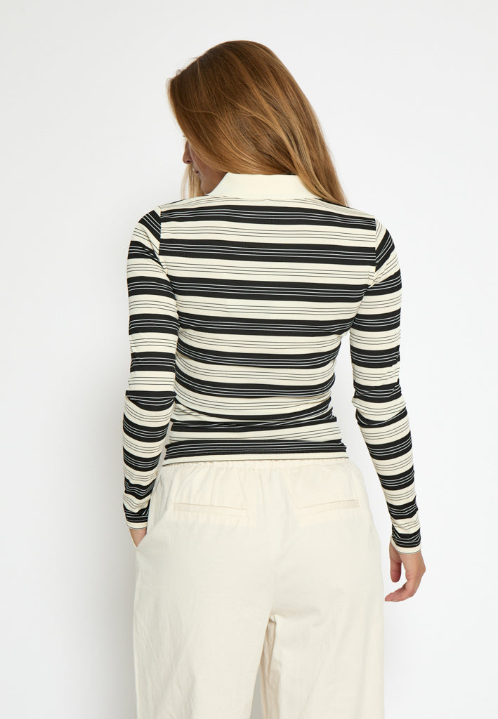 Minus MSPammie Long Sleeve T-Shirt T-Shirt 100S Black Striped