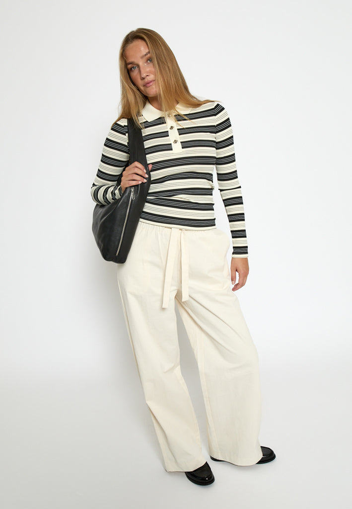 Minus MSPammie Long Sleeve T-Shirt T-Shirt 100S Black Striped