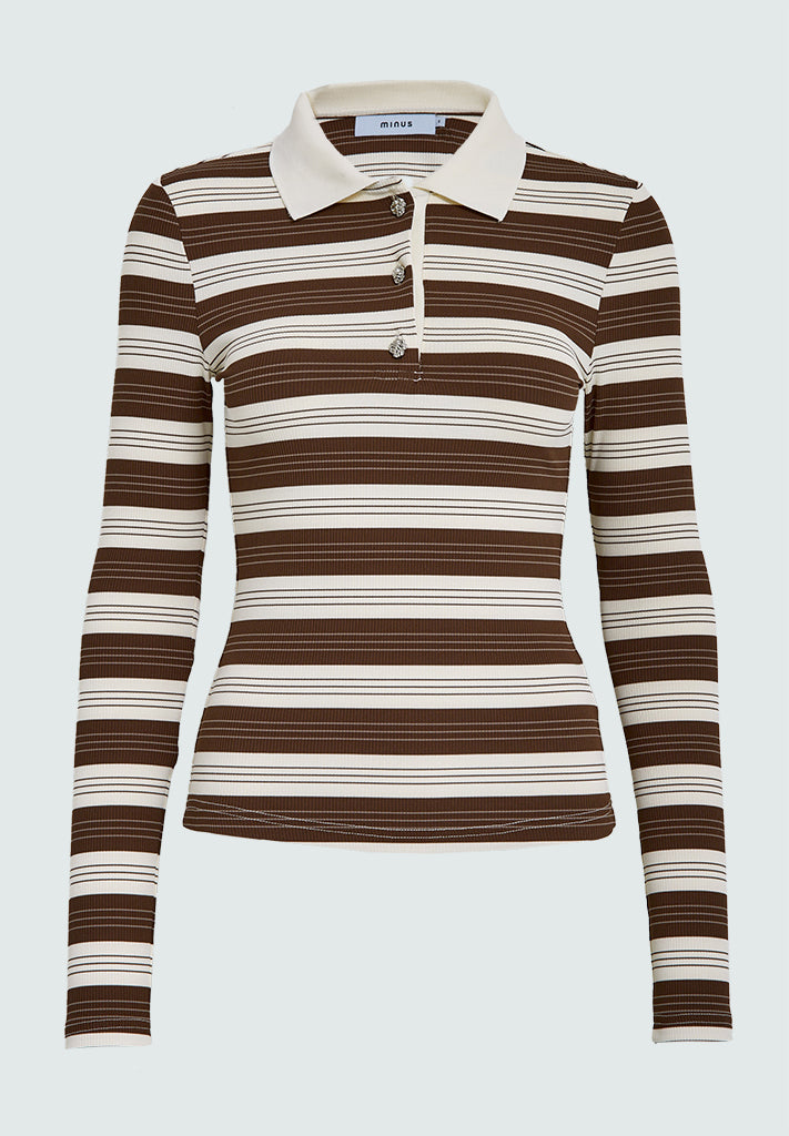 Minus MSPammie Long Sleeve T-Shirt T-Shirt 5064S Carafe Striped