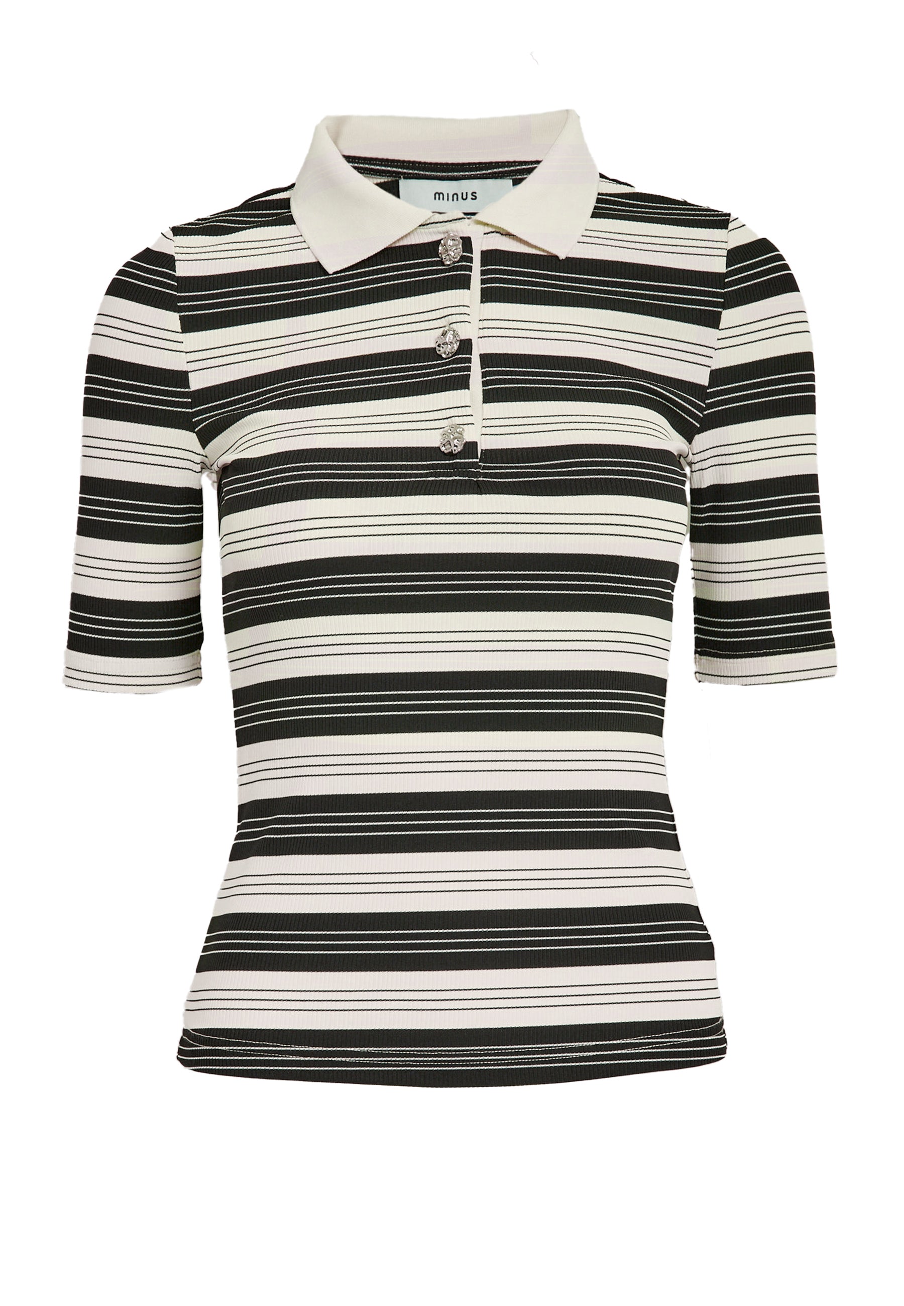 Minus MSPammie T-Shirt T-Shirt 100S Black Striped