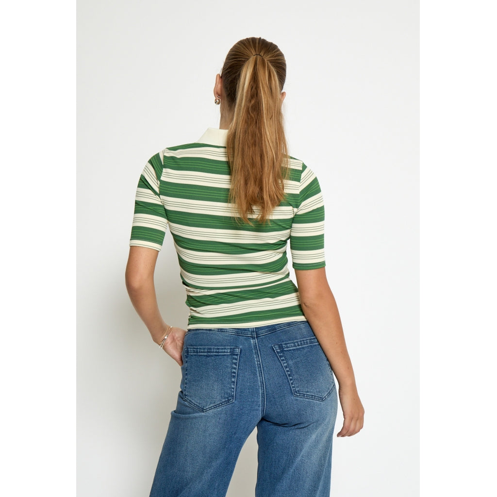 Minus MSPammie T-Shirt T-Shirt 3835S Rifle Green Striped