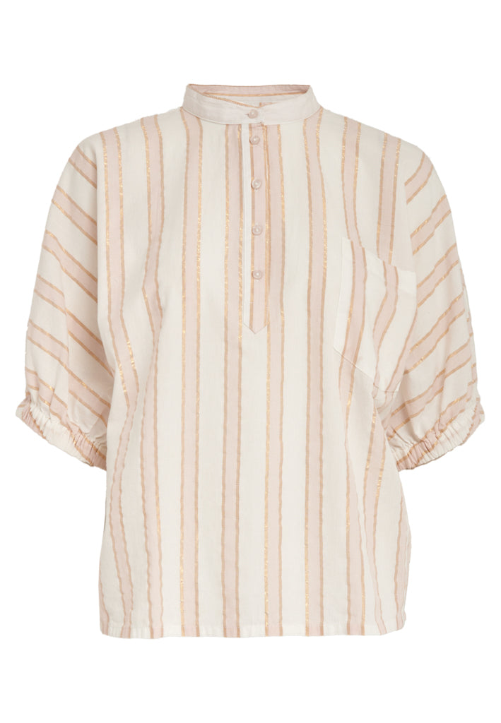 Minus MSPatricia Blouse Blouse 4652S Desert Coral Stripe