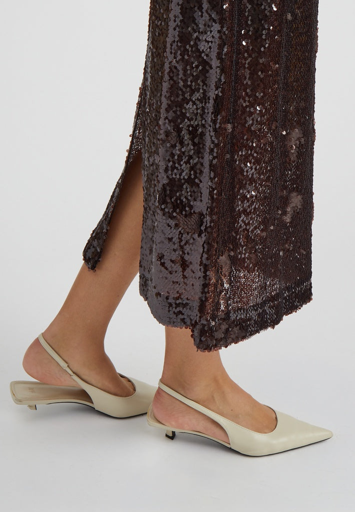 Minus MSPetra Midi Skirt Skirt 5618 Bracken Brown