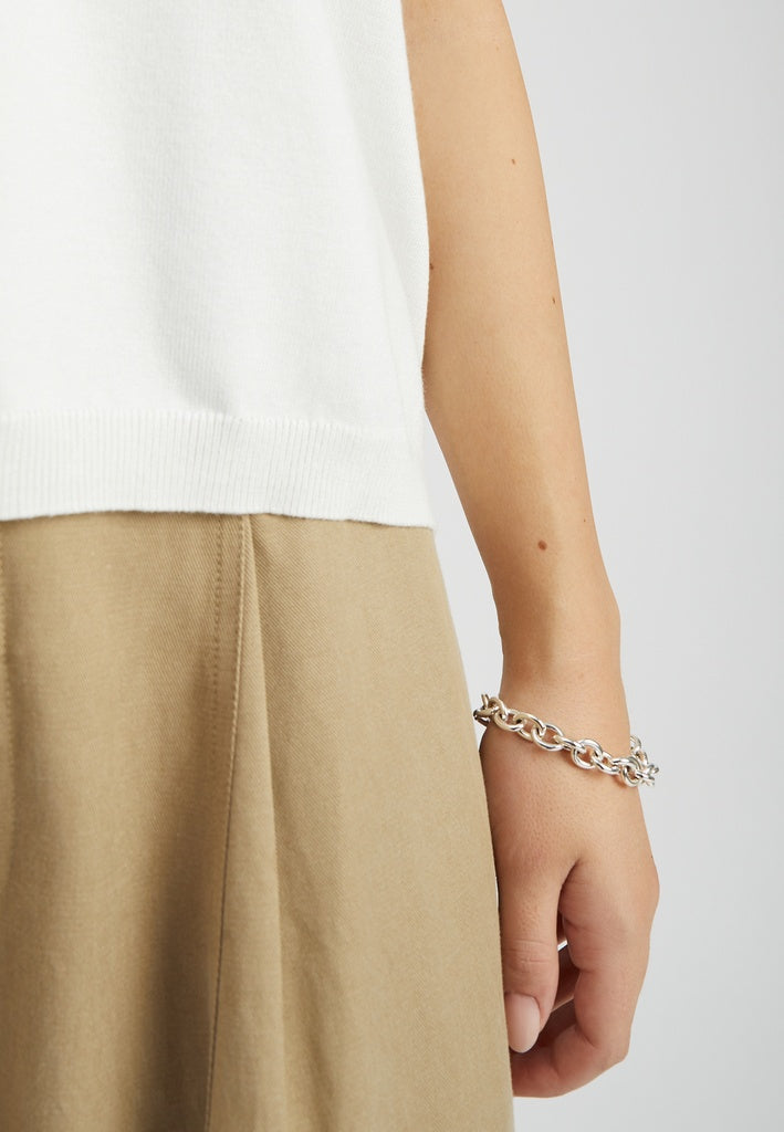 Minus Peyton Batsleeve Knit T-Shirt Pullover - Gebrochenes weiß