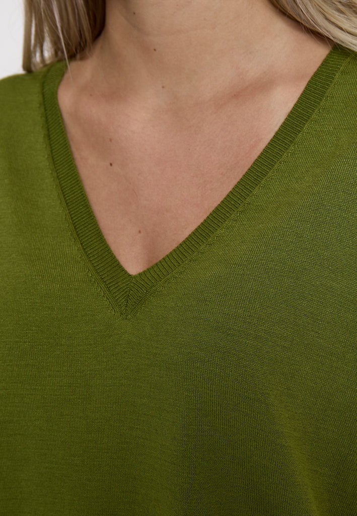 Minus MSPeyton Batsleeve Knit T-Shirt Pullover 3210 Cedar Green