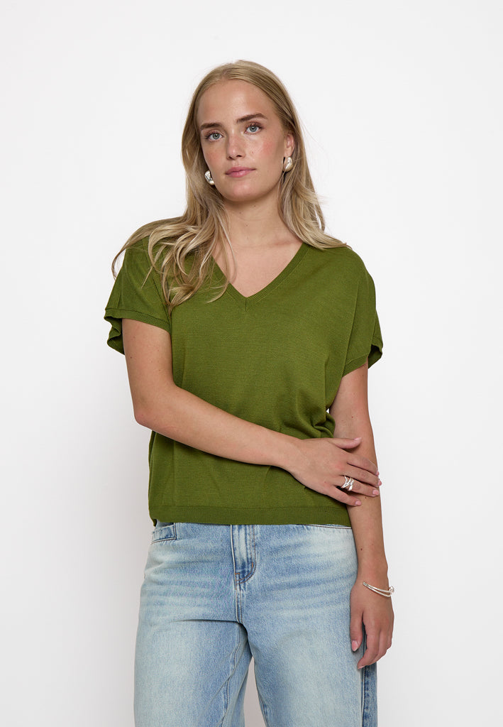 Minus MSPeyton Batsleeve Knit T-Shirt Pullover 3210 Cedar Green