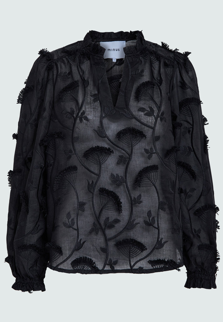 Minus MSPiper Blouse Shirt 100 Black