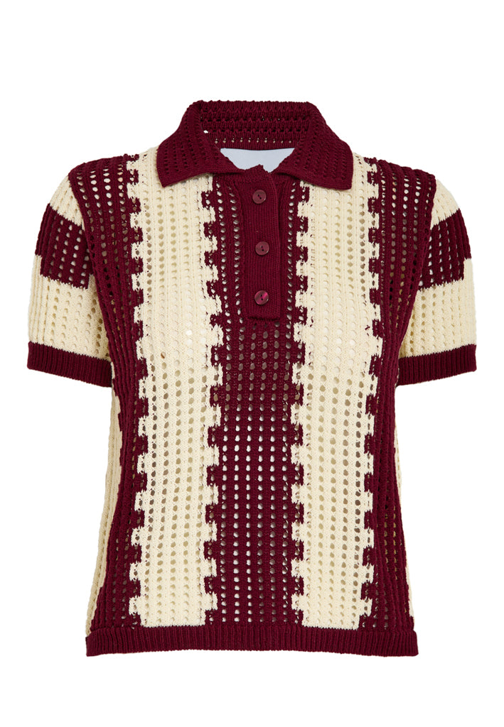 Minus MSRagina Knit T-Shirt Pullover 4009 Andorra Red