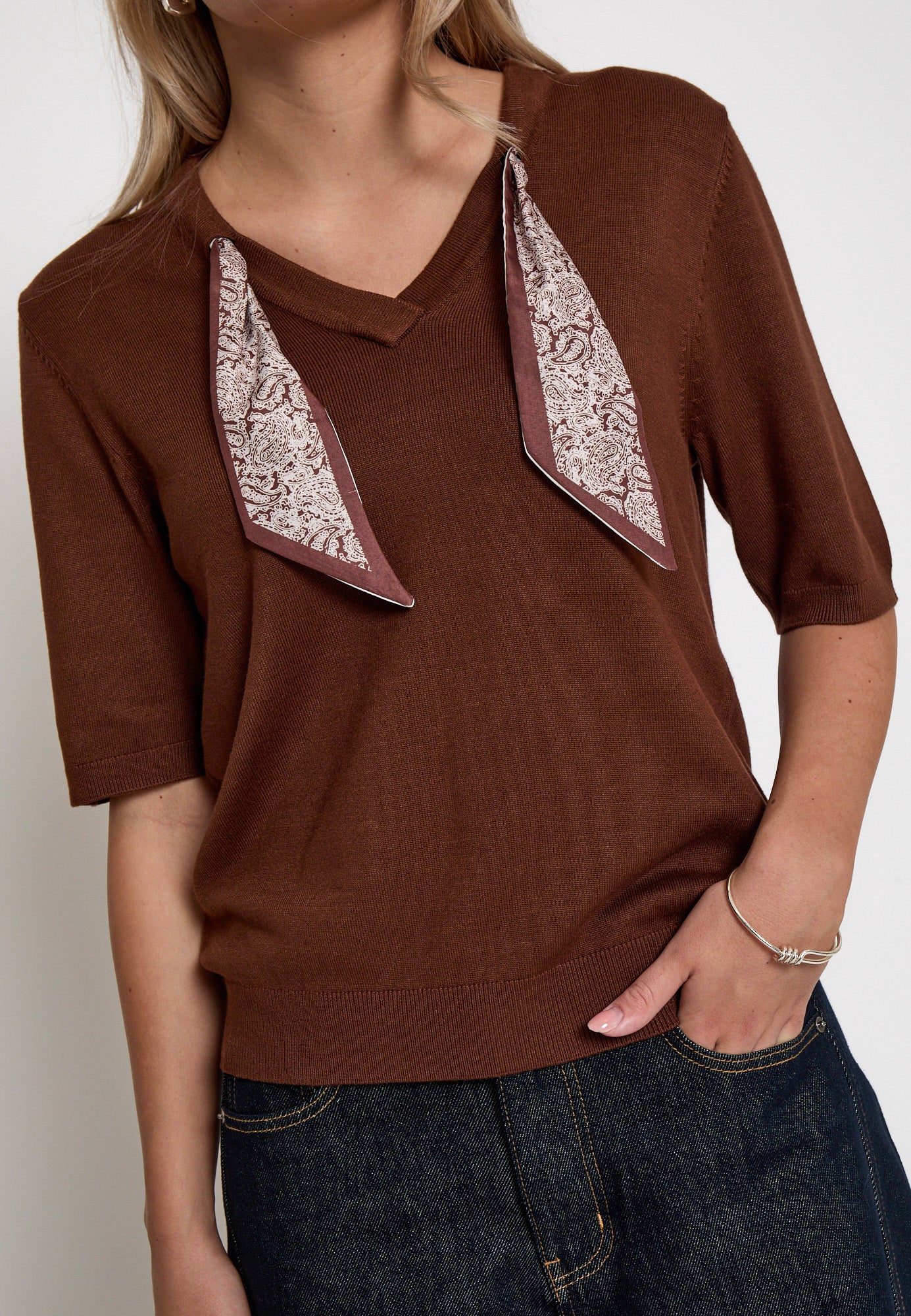 Minus MSRefaela Knit T-Shirt T-Shirt 3681 Tiramisu