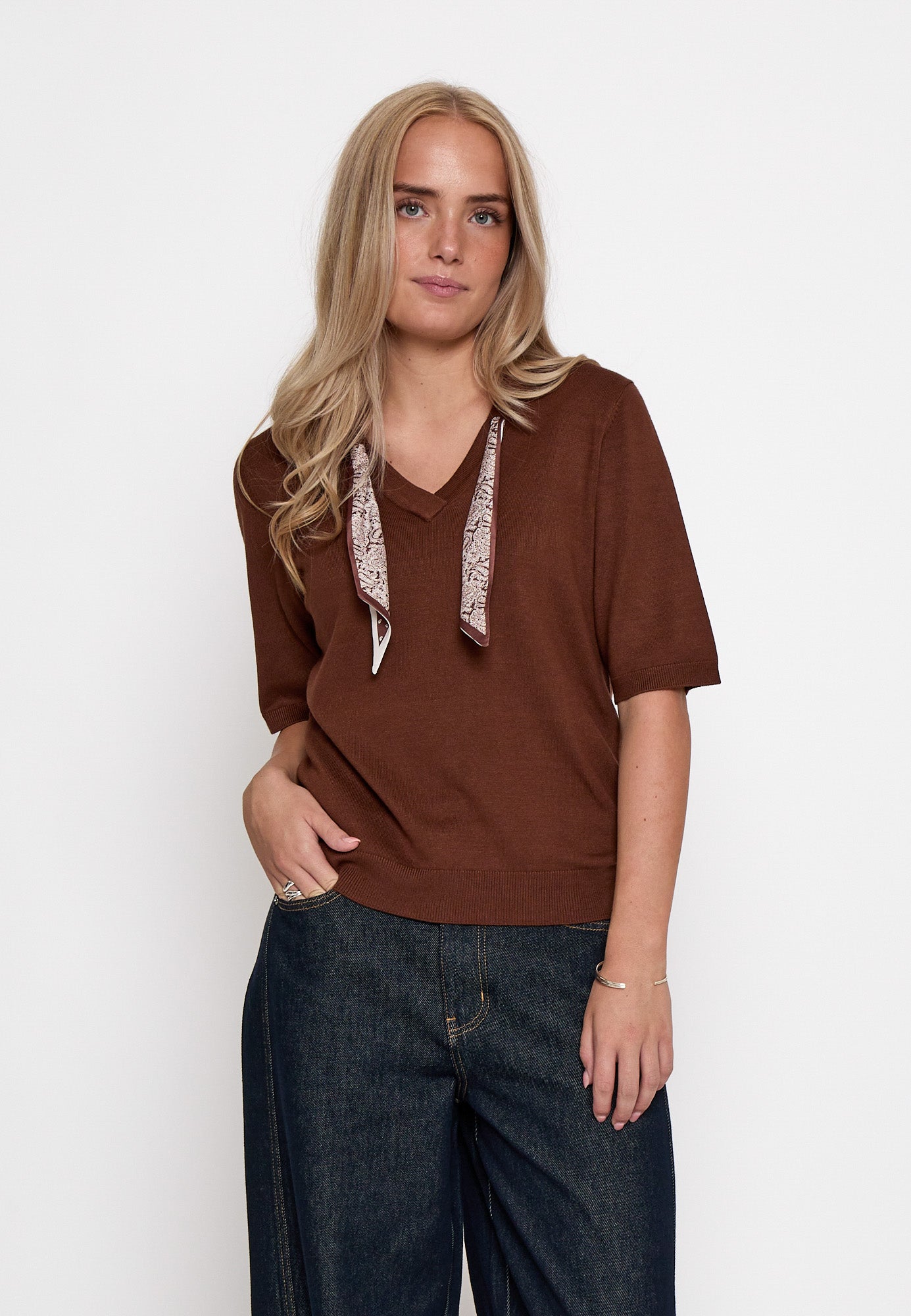 Minus MSRefaela Knit T-Shirt T-Shirt 3681 Tiramisu