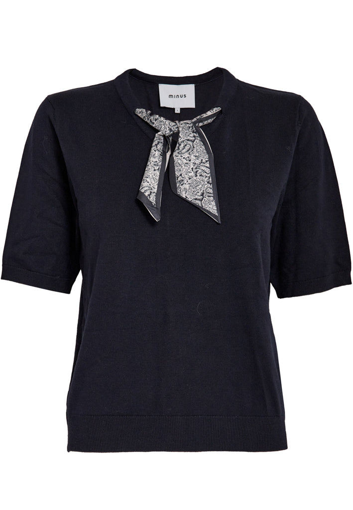 Minus MSRefaela Knit T-Shirt T-Shirt 5270 Black Iris