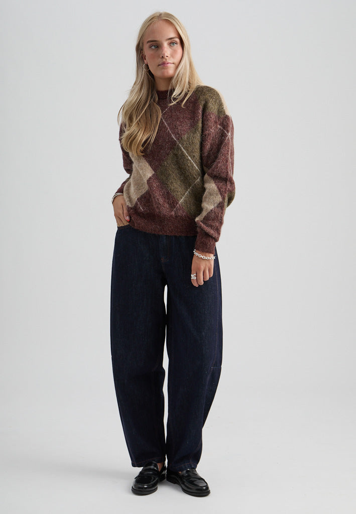 Minus MSRevea Knit Pullover Pullover 1008 Maroon Red