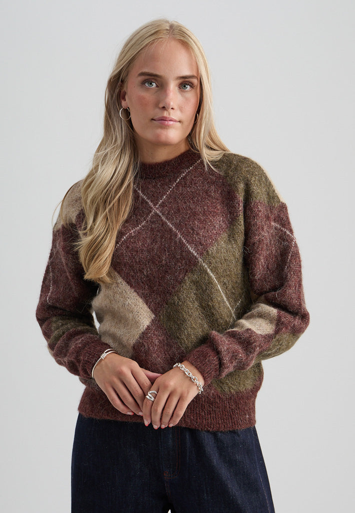 Minus MSRevea Knit Pullover Pullover 1008 Maroon Red