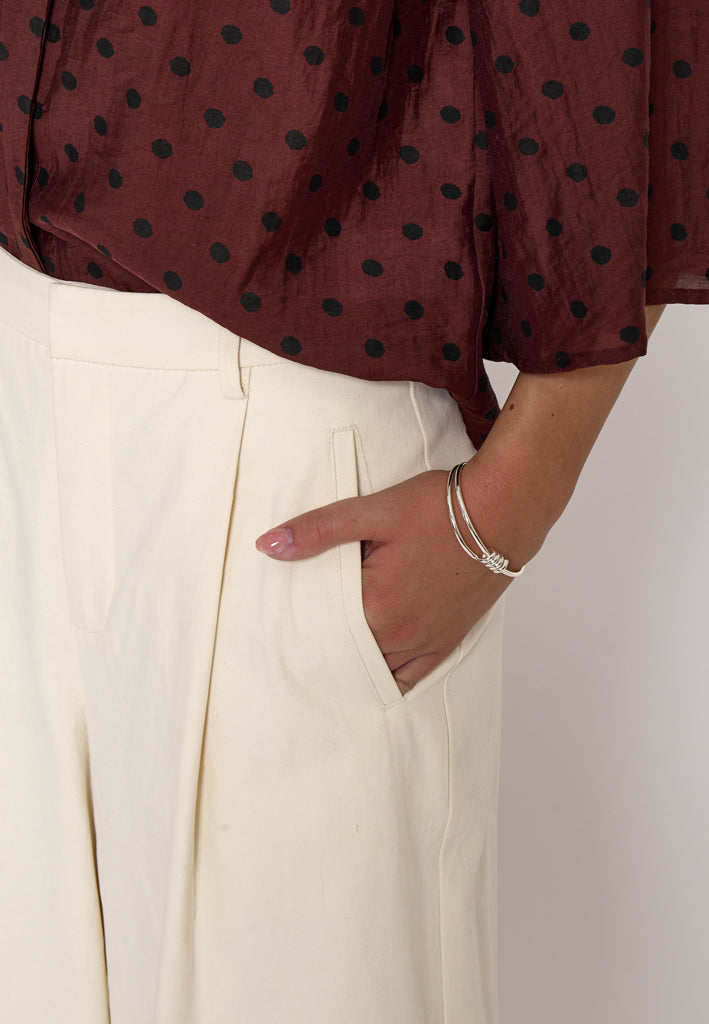 Minus MSRienne Mid Waist Pant Pant 9015 Sand Gray