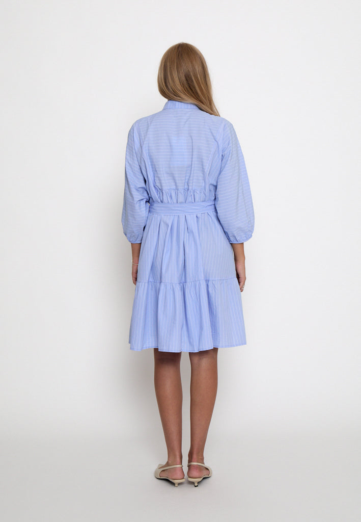 Minus MSRikke Dress Dress 2284S Skyway Blue Stripe