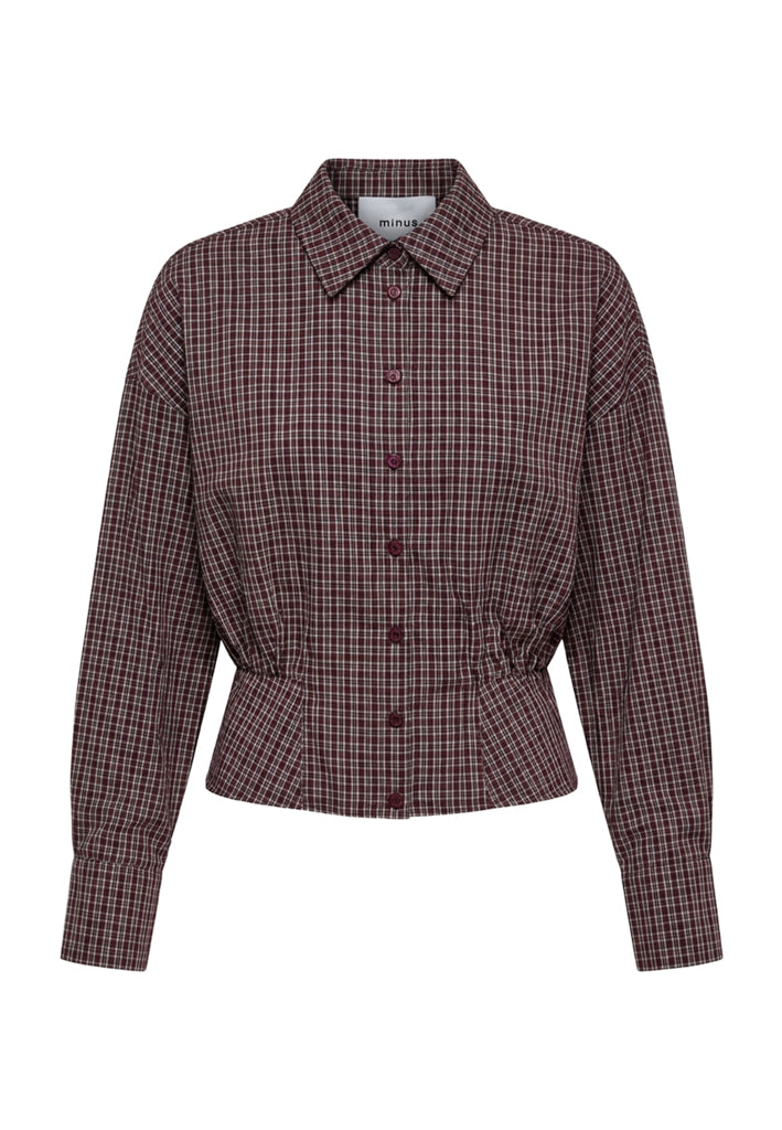Minus MSRobina Shirt Shirt 4009C Andorra Red Checked