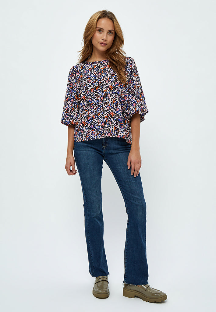 Minus MSSelia Blouse Shirt 4458P Ash Rose Print