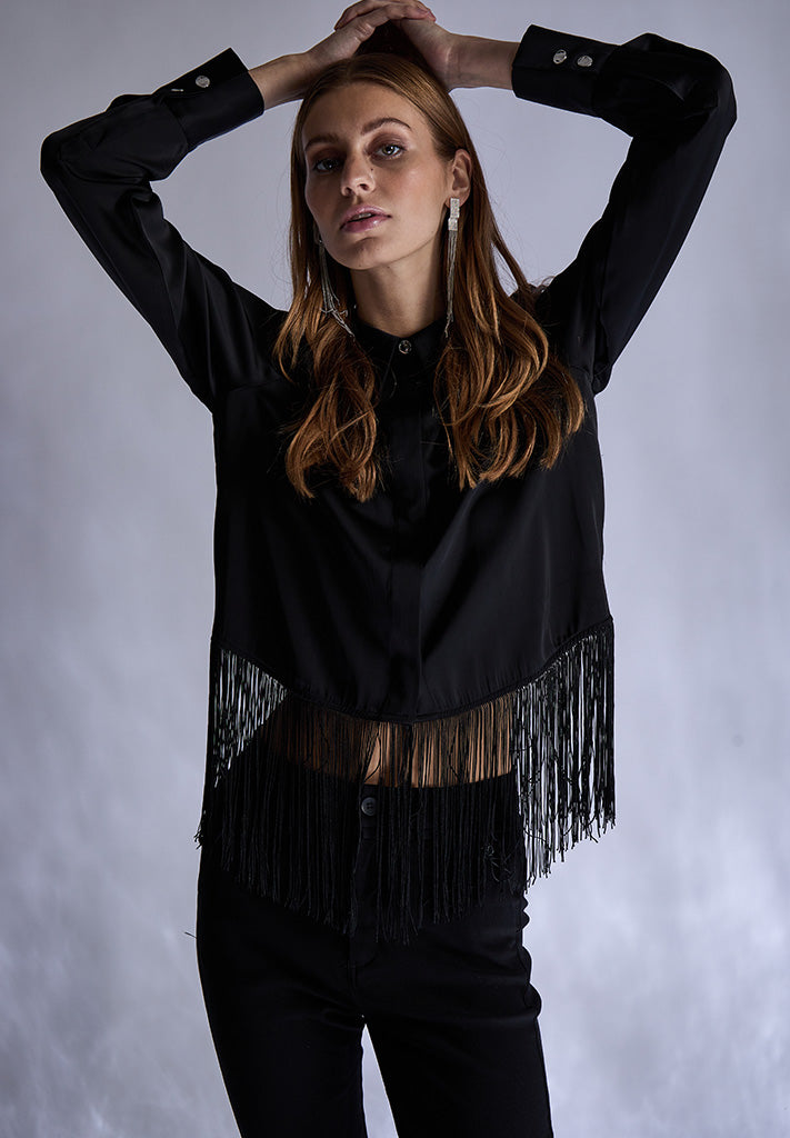 Minus MSSelva Fringe Shirt Shirt 100 Black