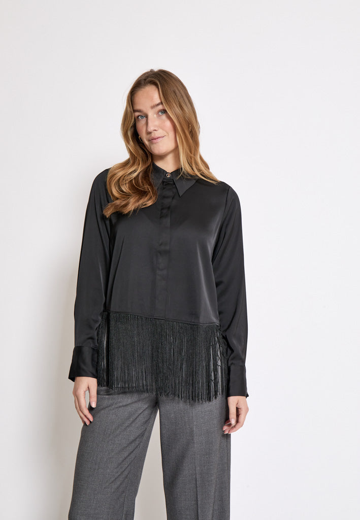 Minus MSSelva Fringe Shirt Shirt 100 Black