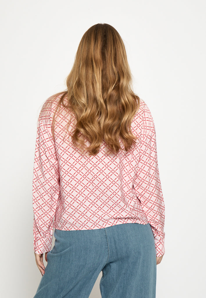 Minus MSSelvine Shirt Shirt 4019P Prism Pink Print