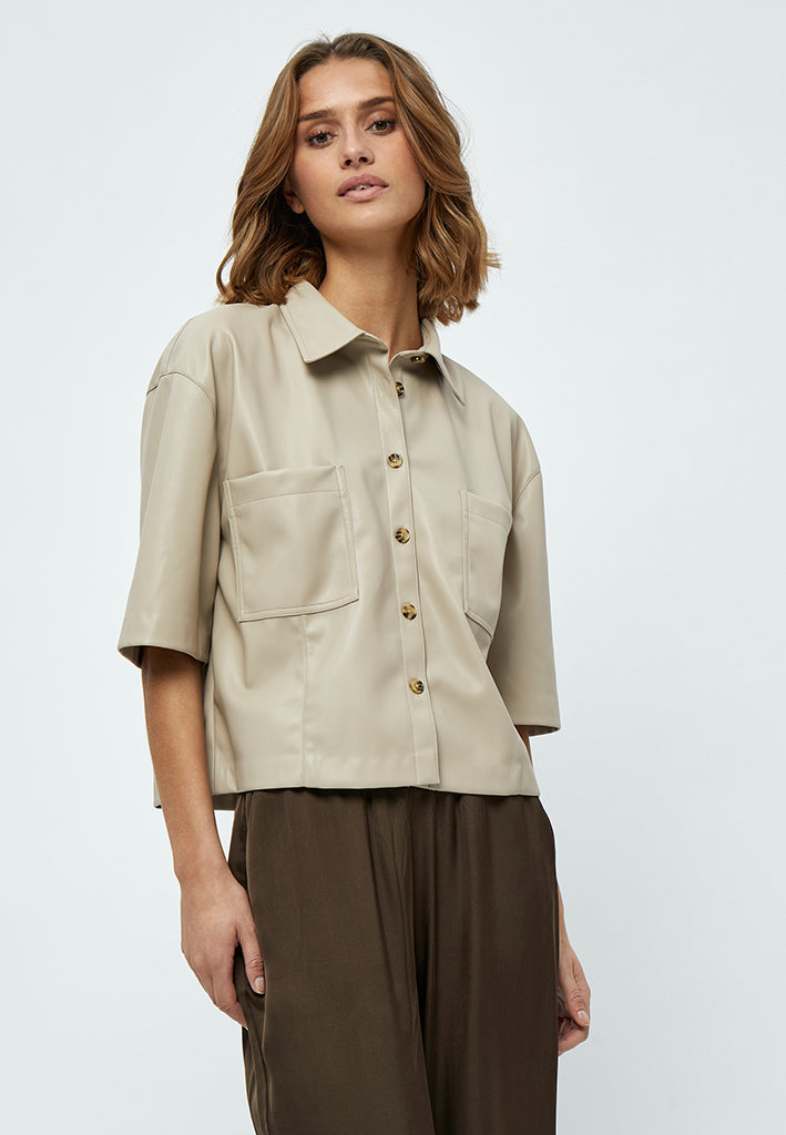 Minus MSSemma PU Shirt Shirt 397 Wood Smoke