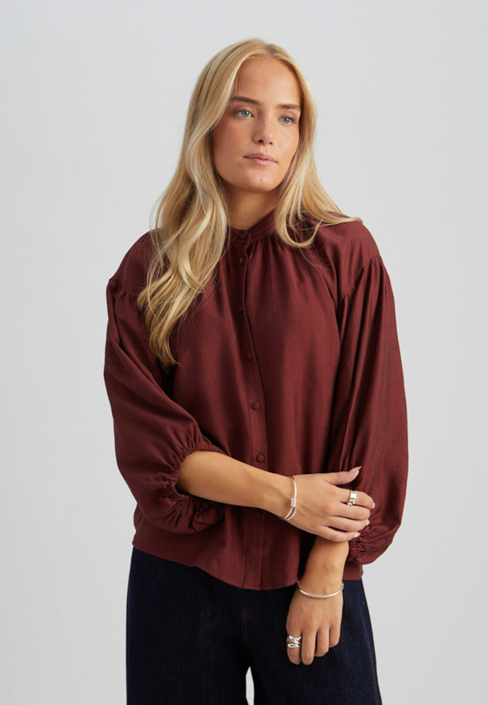 Minus MSSeria Raglan Shirt Shirt 4009 Andorra Red