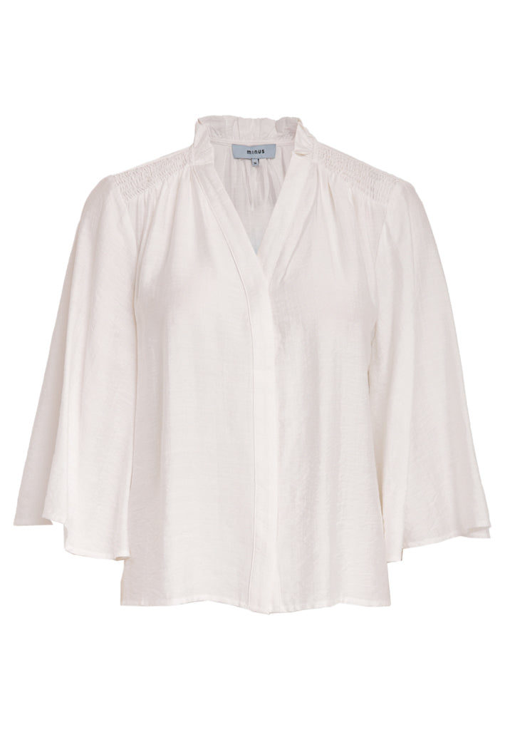 Minus MSSeria V-Neck Shirt Shirt 235 Cloud Dancer