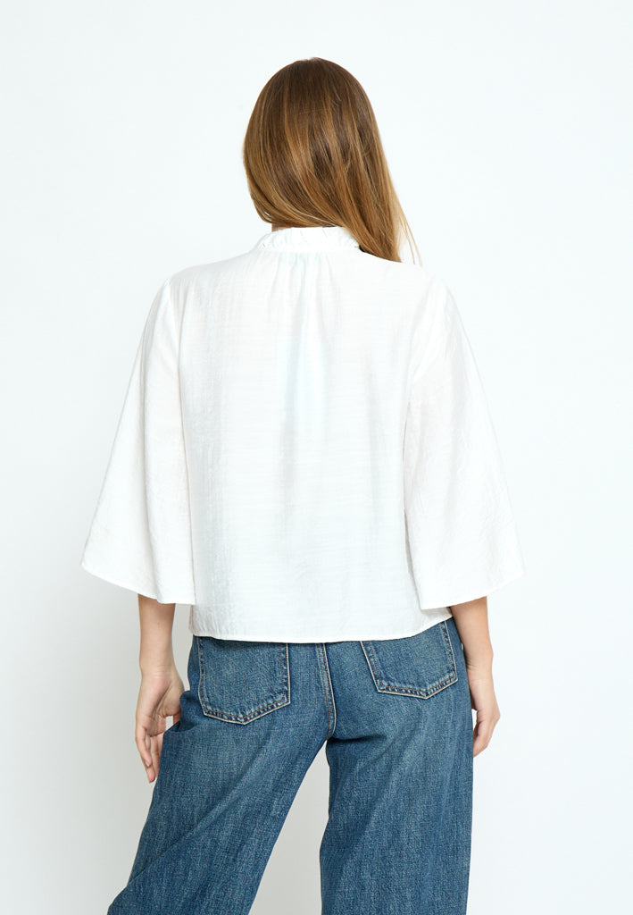 Minus MSSeria V-Neck Shirt Shirt 235 Cloud Dancer