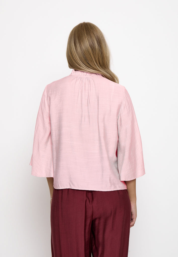 Minus MSSeria V-Neck Shirt Shirt 4036 CHERRY BLOSSOM